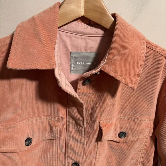 Everlane The Corduroy Oversized Shirt Jacket Shacket Blush Pink- Size XS - Picture 7 of 12